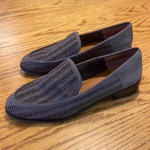 Lucky Brand 9.5 Grey Leather Loafers